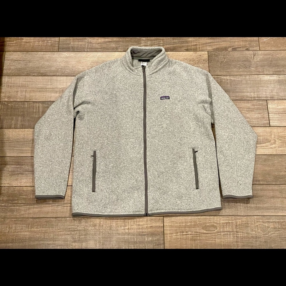 Patagonia Men's Better Sweater Fleece Full-Zip Jacket Gray Stonewash Size XL